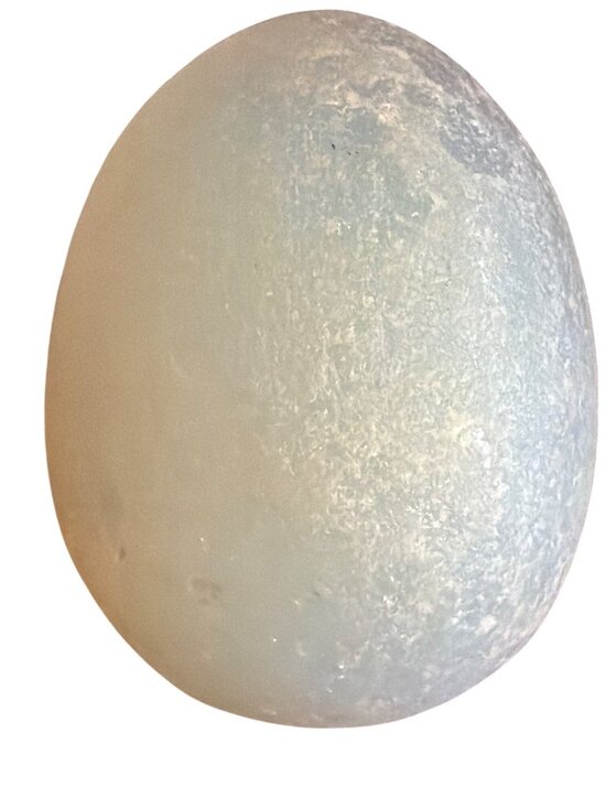 Other - Vintage Opalite Glass Frosted Egg Textured Surface Estate Weighty Paperweight 2"